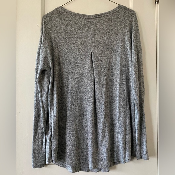 A New Day Heather Grey Lightweight Long Sleeve Sweater Size M - Picture 2 of 3